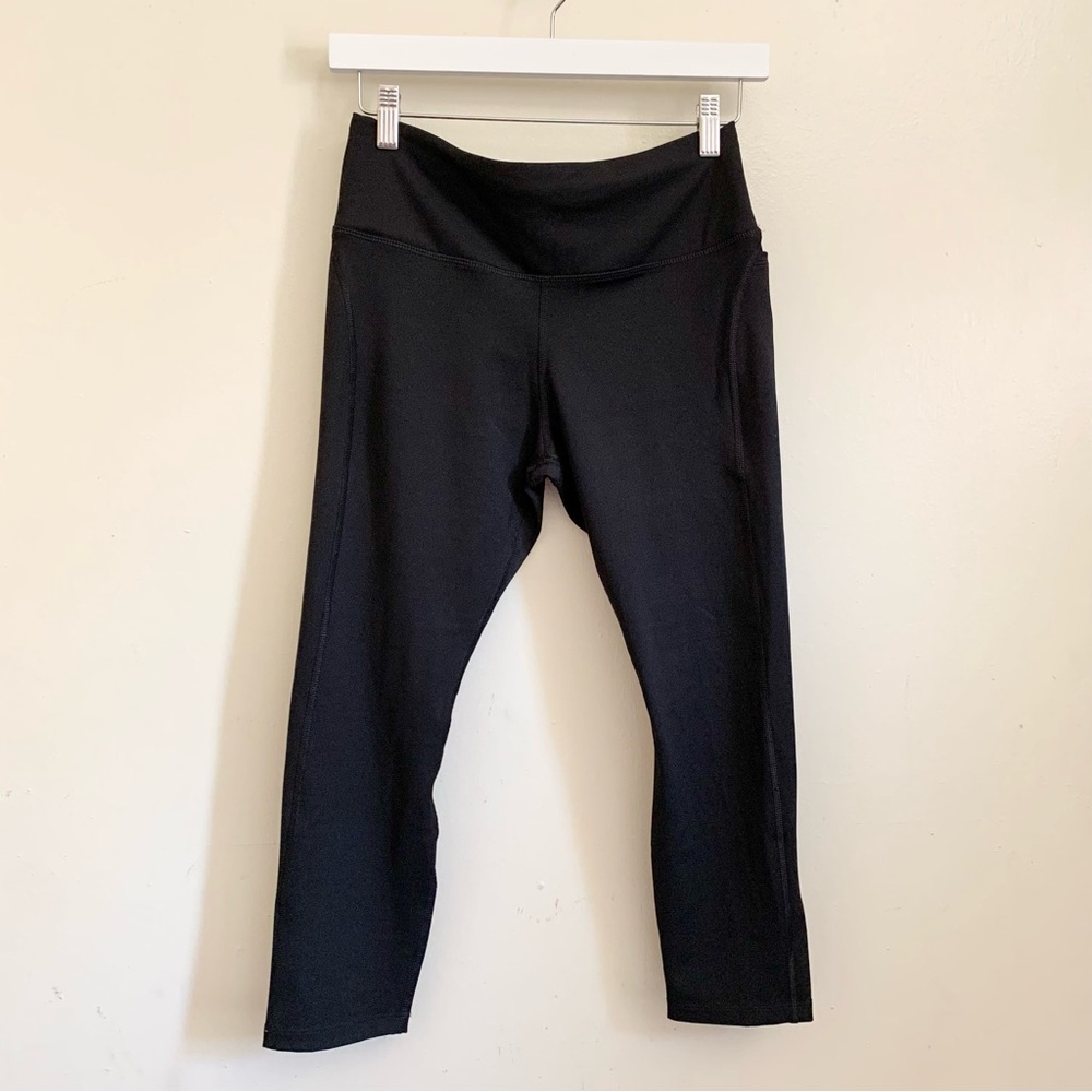 Nike DRI-FIT Black Pocket Sports Athletic Workout Leggings US Medium